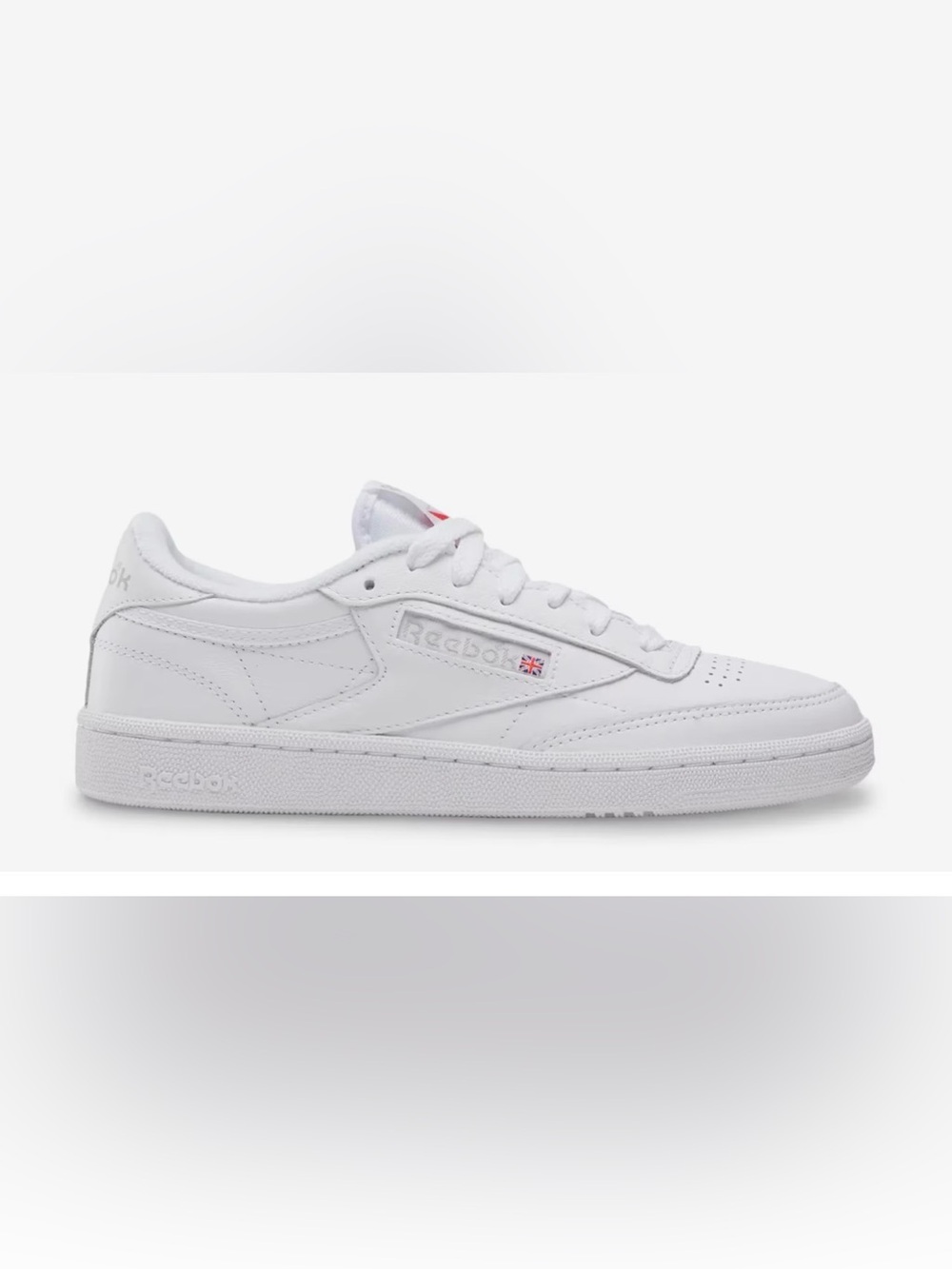 Reebok Club C 85 White Classic Leather Low-Top Sneakers sz 6 - Picture 1 of 10